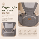 Canguru Ergonômico com Assento para Bebê 2 em 1